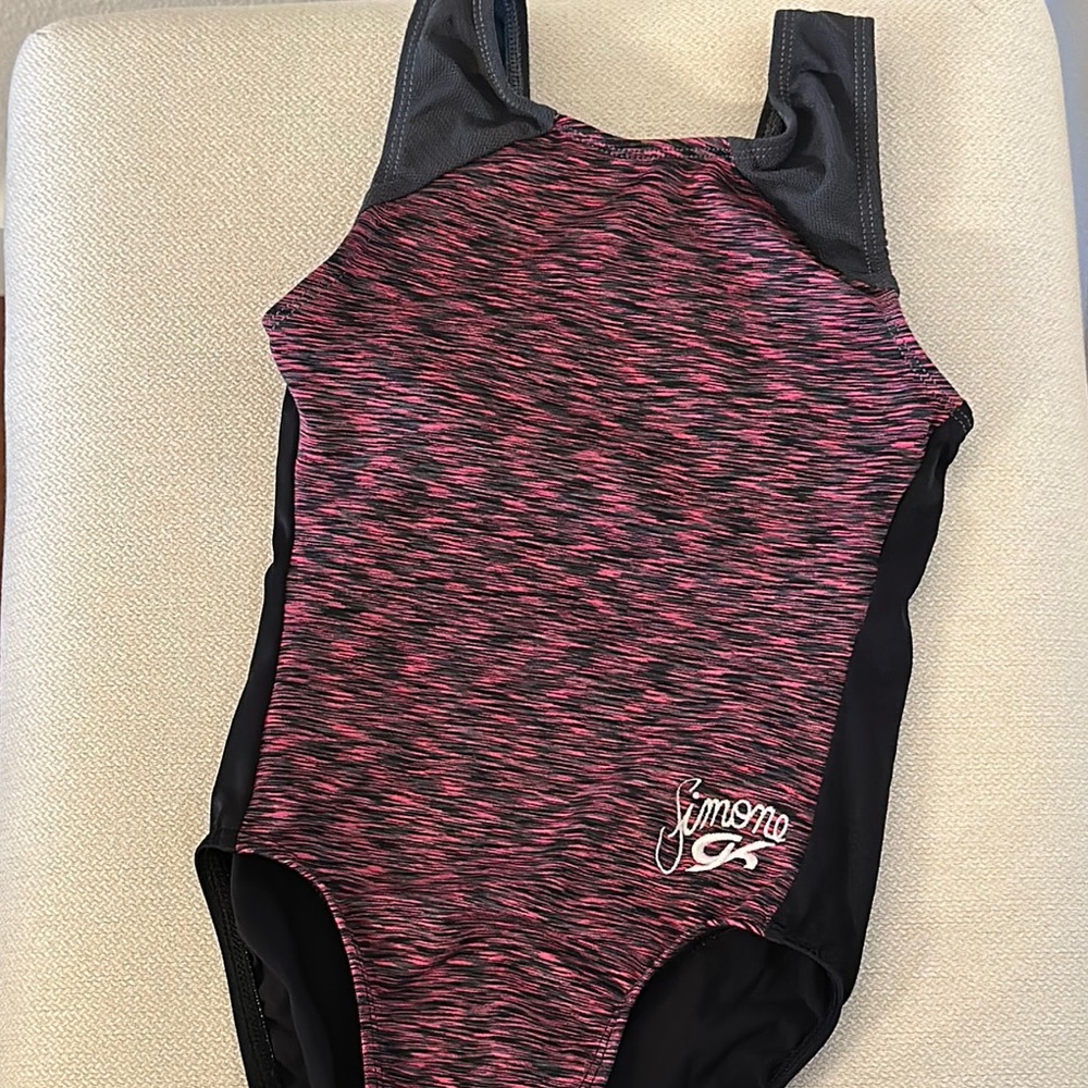 GK Simone girls Gymnastics Leotard in Pink purple Black gray